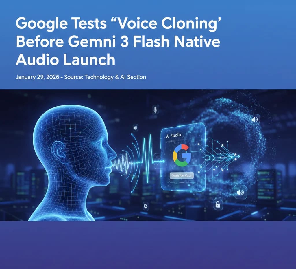 جوجل تعلن عن استنساخ الصوت مع Gemini 3 Flash